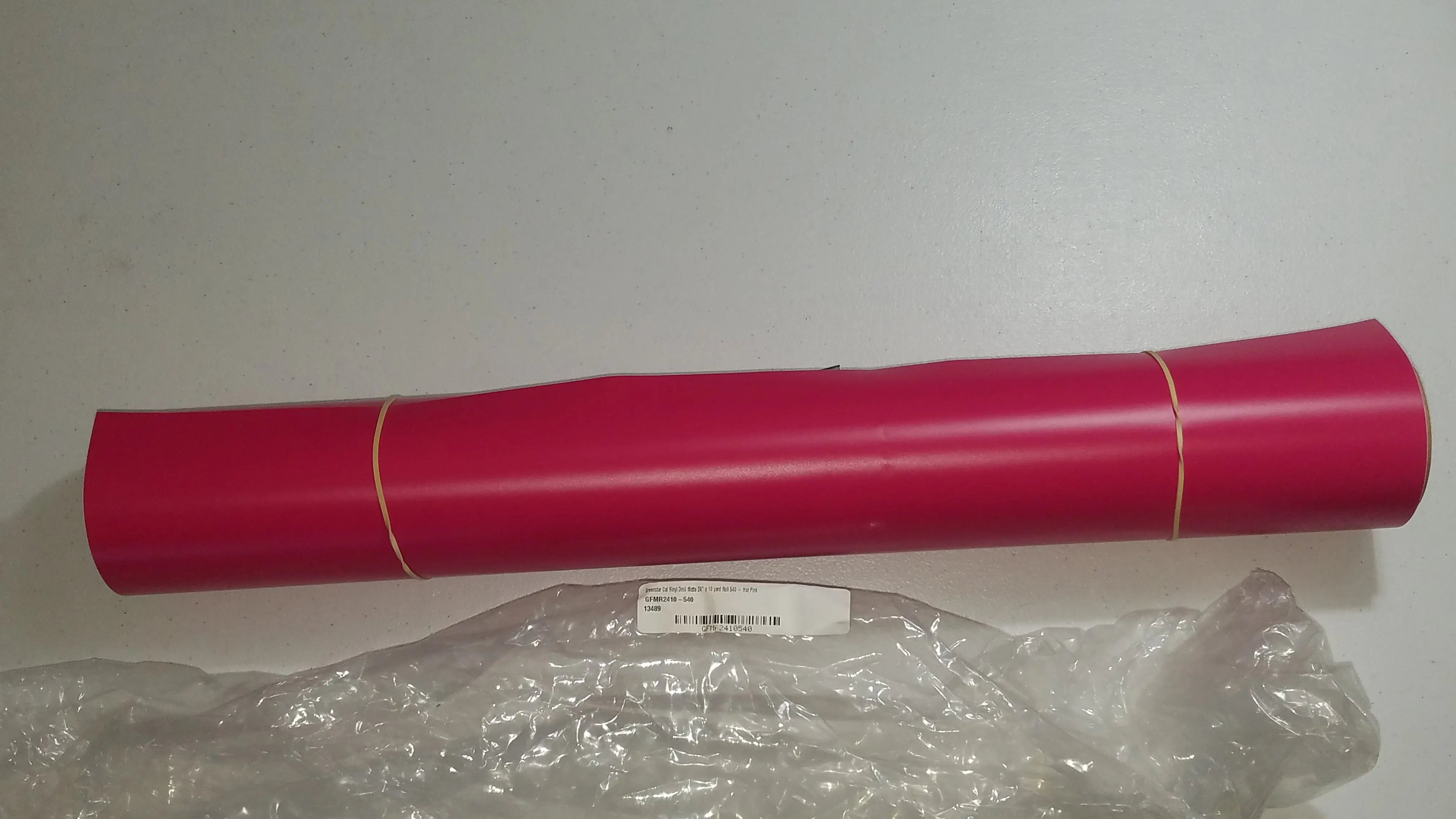 Hot Pink - GreenStar Indoor Vinyl - Matte Removable Calendered Film 24" x 6+ Yd Fusion Decals