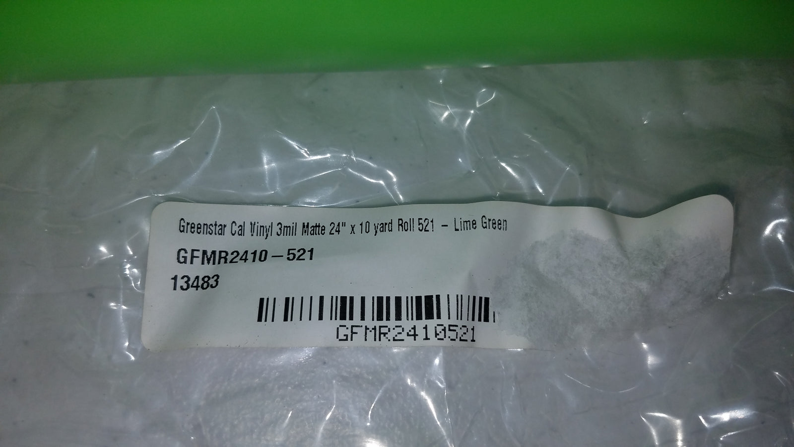 Lime Green - GreenStar Indoor Vinyl - Matte Removable Calendered Film 24
