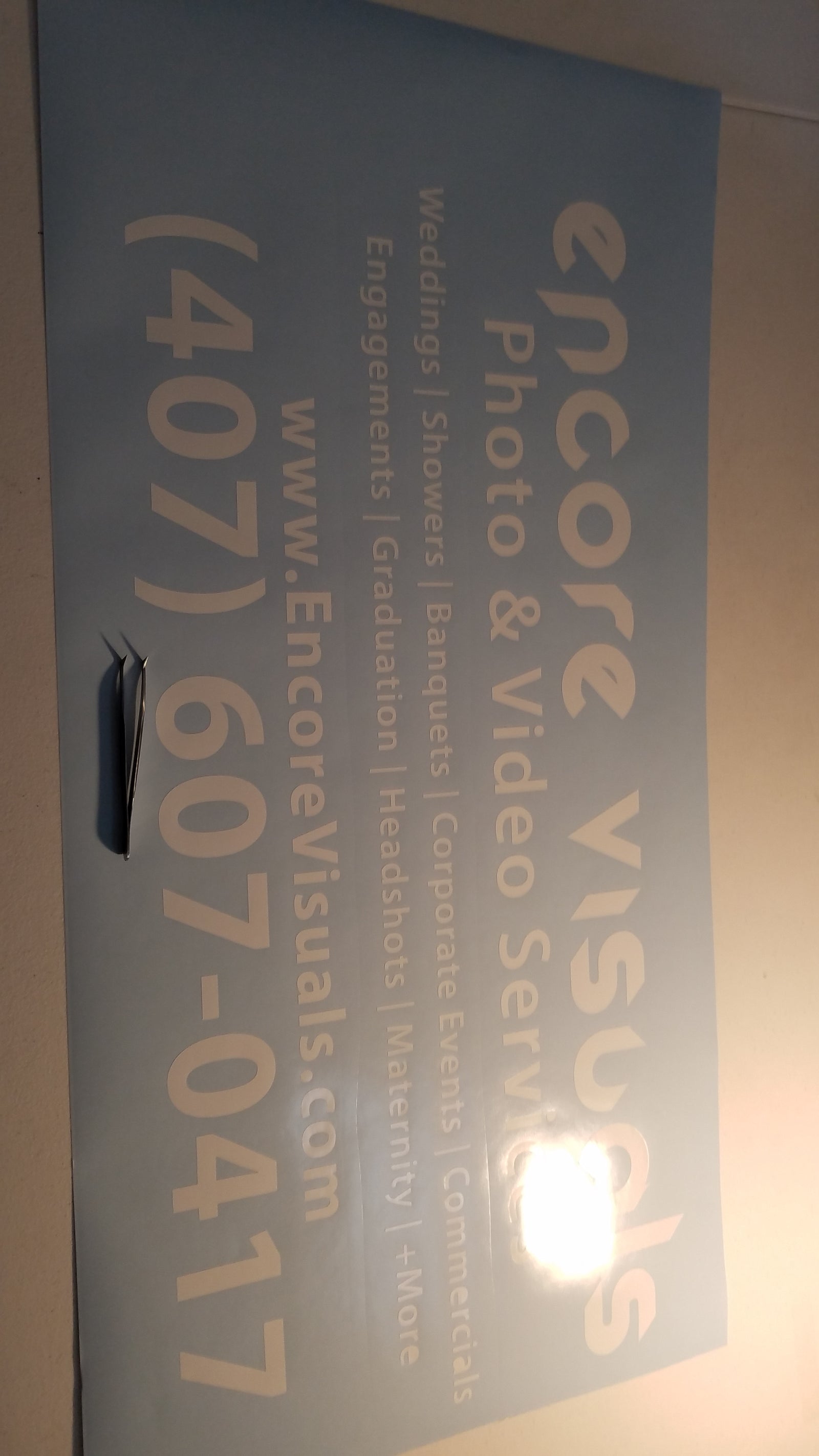 Rear Window Decal - CUSTOM ENCORE_VISUAL Fusion Decals