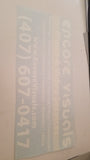 Rear Window Decal - CUSTOM ENCORE_VISUAL Fusion Decals