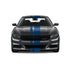Dual Racing Stripes [3x] 3", 2", 8" x 74" - Vinyl Decals - Fits All Vehicles Fusion Decals