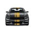 Dual Racing Stripes [3x] 3", 2", 8" x 74" - Vinyl Decals - Fits All Vehicles Fusion Decals