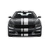 Dual Racing Stripes [3x] 3", 2", 8" x 74" - Vinyl Decals - Fits All Vehicles Fusion Decals