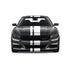 Dual Racing Stripes [3x] 3", 2", 8" x 74" - Vinyl Decals - Fits All Vehicles Fusion Decals
