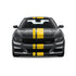 Dual Racing Stripes [3x] 3", 2", 8" x 74" - Vinyl Decals - Fits All Vehicles Fusion Decals