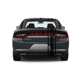 Dual Racing Stripes [3x] 6", 2", 6" x 74" - Vinyl Decals - Fits All Vehicles Fusion Decals