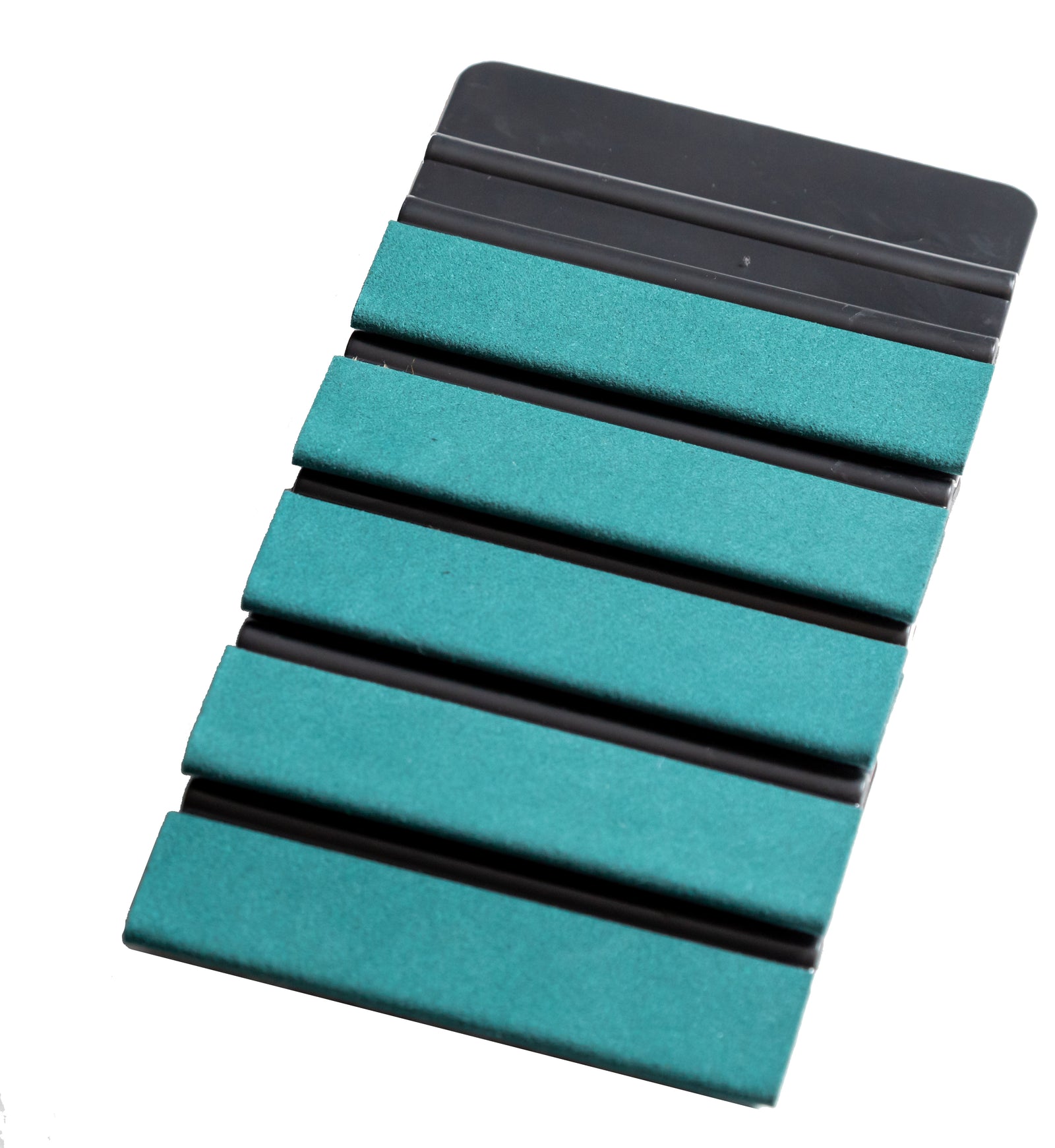 Black 4in x 3in Automotive Vinyl Squeegee with Suede for Decals Wrap Tint Application Tool Scraper Fusion Decals