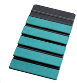 Black 4in x 3in Automotive Vinyl Squeegee with Suede for Decals Wrap Tint Application Tool Scraper Fusion Decals