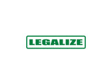Legalize Outdoor Vinyl Wall Decal - Permanent