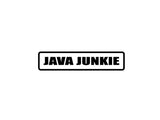 Java Junkie Outdoor Vinyl Wall Decal - Permanent