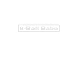 8-Ball Babe Outdoor Vinyl Wall Decal - Permanent