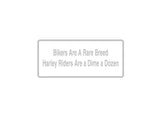 Bikers Are A Rare Breed Outdoor Vinyl Wall Decal - Permanent
