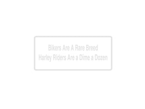 Bikers Are A Rare Breed Outdoor Vinyl Wall Decal - Permanent - Fusion Decals