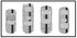 Dual Racing Stripes [3x] 4" , 2", 6" x 74" - Vinyl Decals - Fits All Vehicles Fusion Decals