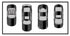 Dual Racing Stripes [3x] 2" , 2", 18" x 74" - Vinyl Decals - Fits All Vehicles Fusion Decals