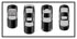 Dual Racing Stripes [3x] 5" , 2", 18" x 74" - Vinyl Decals - Fits All Vehicles Fusion Decals