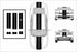 Dual 8" Vinyl Racing Stripe w/Pins [18"] - "fits" - Chevy Camaro 2010 to 2015 Fusion Decals