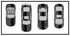 Dual Racing Stripes [3x] 5" , 2", 12" x 74" - Vinyl Decals - Fits All Vehicles Fusion Decals