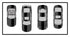 Dual Racing Stripes [3x] 1" , 2", 18" x 74" - Vinyl Decals - Fits All Vehicles Fusion Decals
