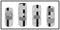 Dual Racing Stripes [3x] 3" , 2", 12" x 74" - Vinyl Decals - Fits All Vehicles Fusion Decals