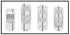 Dual Racing Stripes [3x] 1" , 2", 2" x 74" - Vinyl Decals - Fits All Vehicles Fusion Decals