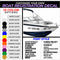 Customize Your Boat Registration Decal - Choose Size & Color & Font - Free Squeegee (PAIR) Fusion Decals