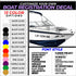 Customize Your Boat Registration Decal - Choose Size & Color & Font - Free Squeegee (PAIR) Fusion Decals