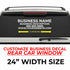 Customize Your Business Decal - Choose Size & Color & Font - Free Squeegee Included Fusion Decals