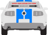 Custom Pair of Windshield Banners- Any Color Text Size Font - Fits All Vehicles - Free Squeegee Fusion Decals