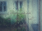 Rub-a-dub-dub, who's that in the tub?  Car or Wall Vinyl Decal - Fusion Decals