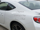 Happiness is a long, hot bubble bath.   Car or Wall Vinyl Decal - Fusion Decals