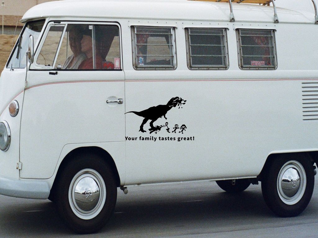 T REX Ate your stick family Decal Sticker Car Vinyl 10