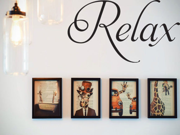 RELAX Car or Wall Vinyl Decal - Fusion Decals