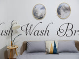 Flush * Wash * Brush Car or Wall Vinyl Decal - Fusion Decals