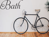 Bath Car or Wall Vinyl Decal - Fusion Decals