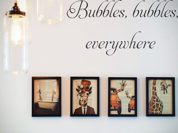 Bubbles, bubbles, everywhere  Car or Wall Vinyl Decal - Fusion Decals