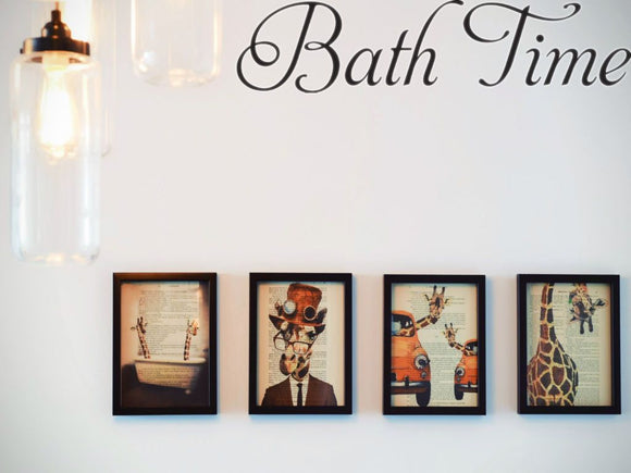 Bath Time   Car or Wall Vinyl Decal - Fusion Decals