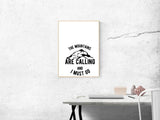 The Mountains Are Calling And I Must Go  Vinyl Wall Decal - Car or Wall Decal - Fusion Decals