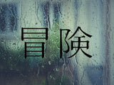 Adventure Kanji Symbol Character  - Car or Wall Decal - Fusion Decals