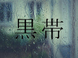 Blackbelt Kanji Symbol Character  - Car or Wall Decal - Fusion Decals