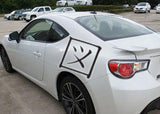 Graph Style 05 Kanji Symbol Character  - Car or Wall Decal - Fusion Decals
