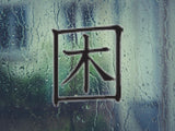 Trouble Style 05 Kanji Symbol Character  - Car or Wall Decal - Fusion Decals