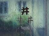 Well Style 01 Kanji Symbol Character  - Car or Wall Decal - Fusion Decals
