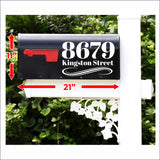 Customize Your Mailbox Decal - Choose Size & Color & Font - Free Squeegee Included