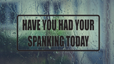 Have You Had Your Spanking Today Wall Decal - Removable - Fusion Decals
