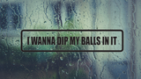 I wanna Dip My balls In It Wall Decal - Removable - Fusion Decals