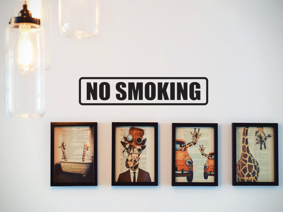 No Smoking Wall Decal - Removable - Fusion Decals