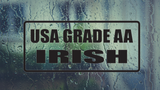 USA Grade AA IRISH Wall Decal - Removable - Fusion Decals