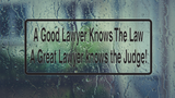 A Good Lawyer Knows The Law Wall Decal - Removable - Fusion Decals