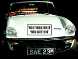 You talk shit you get hit Wall Decal - Removable - Fusion Decals